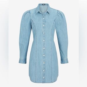 Express Denim Shirt Dress